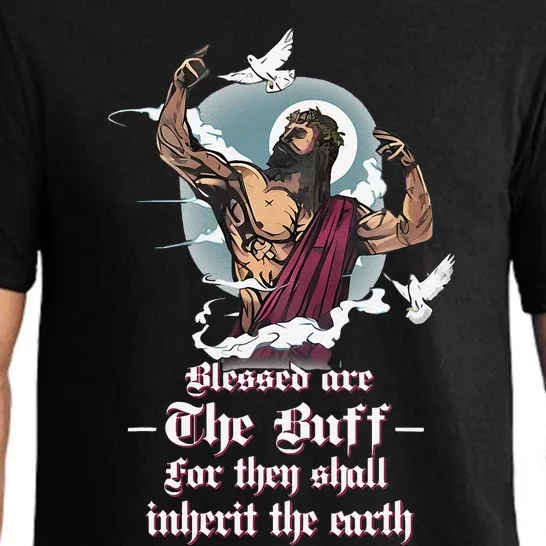 Blessed Are The Buff For They Shall Inherit The Earth Pajama Set