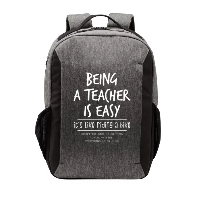 Being A Teacher Is Easy ItS Like Riding A Bike Vector Backpack