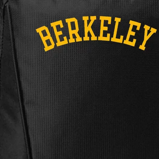 Berkeley Arched Text Yellow Berkeley City Backpack