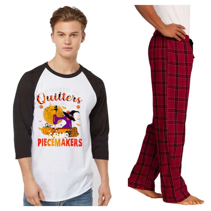 Blessed Are The Quilters For They Shall Be Called Piecemaker Raglan Sleeve Pajama Set