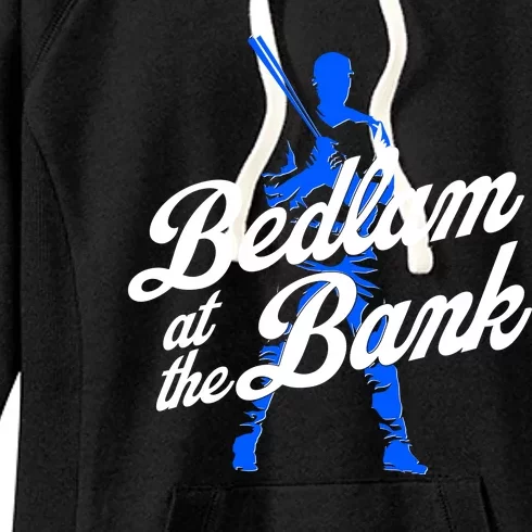 Bedlam At The Bank Baseball Fan Women's Fleece Hoodie