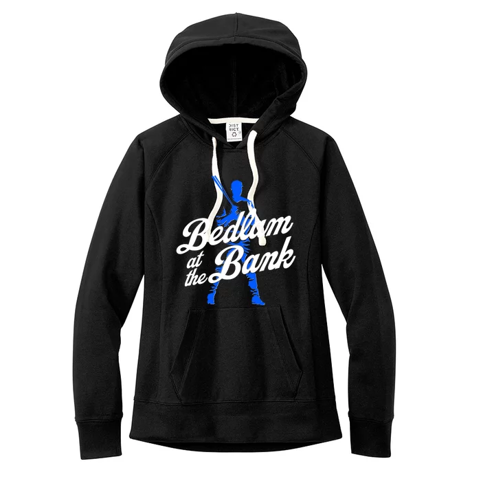 Bedlam At The Bank Baseball Fan Women's Fleece Hoodie