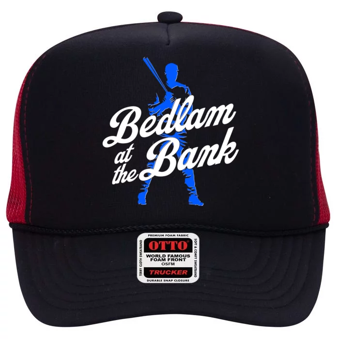 Bedlam At The Bank Baseball Fan High Crown Mesh Trucker Hat