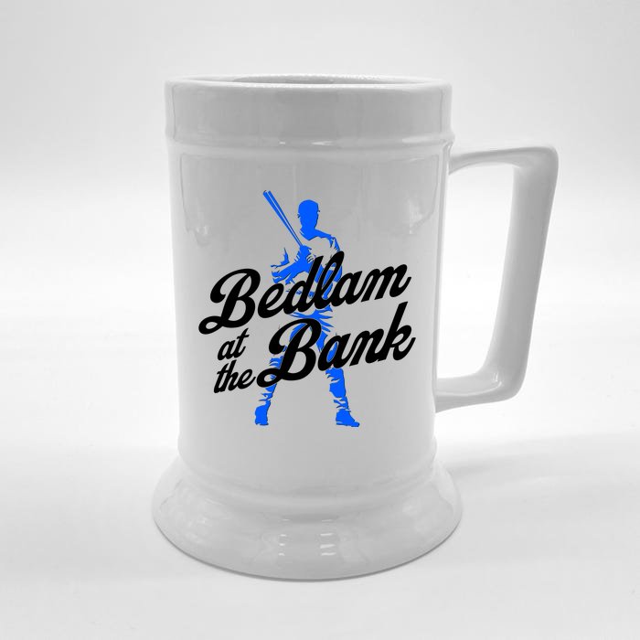 Bedlam At The Bank Baseball Fan Front & Back Beer Stein