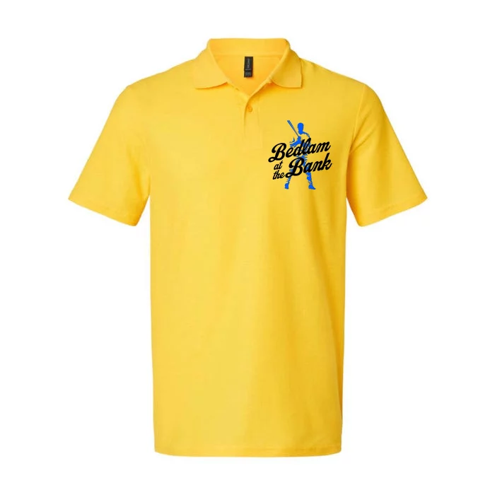 Bedlam At The Bank Baseball Fan Softstyle Adult Sport Polo