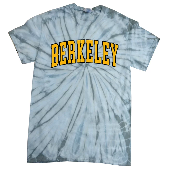 Berkeley Arched Text Yellow Berkeley Tie-Dye T-Shirt