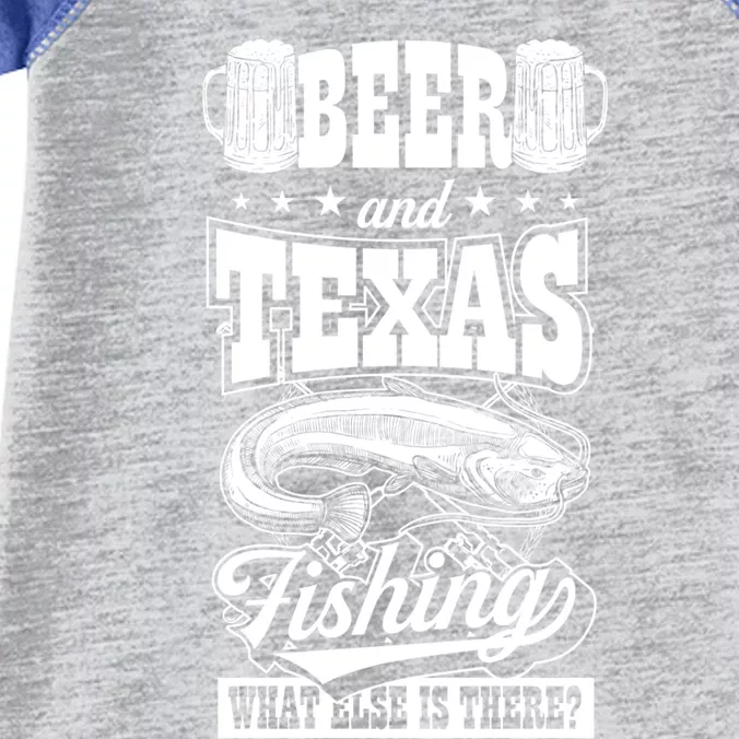 Beer And Texas Fishing What Else Is There Funny Fishing Dad Meaningful Gift Infant Baby Jersey Bodysuit