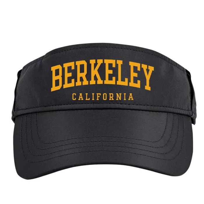 Berkeley Arched Text Yellow Adult Drive Performance Visor