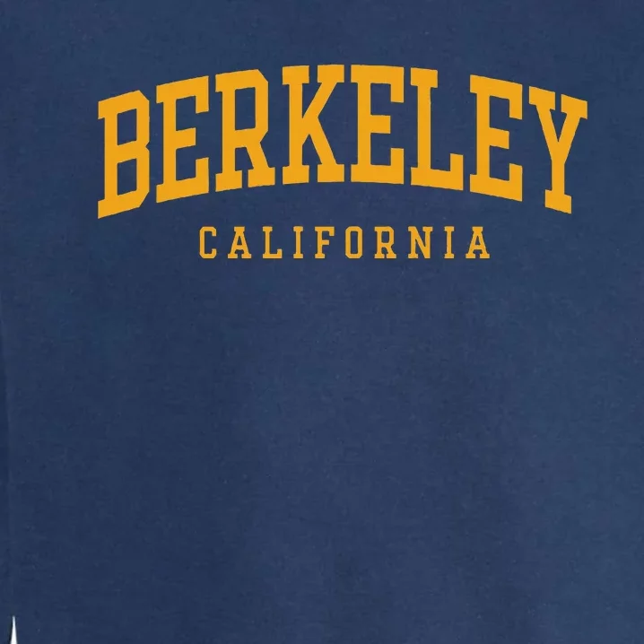 Berkeley Arched Text Yellow Garment-Dyed Sweatshirt