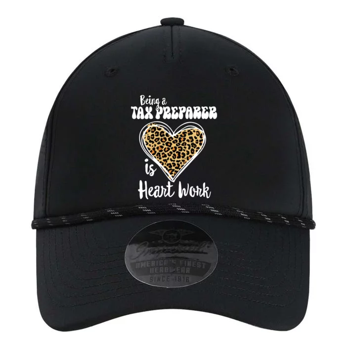 Being A Tax Preparer Is Heart Work Love Leopard Vday Vneck Performance The Dyno Cap