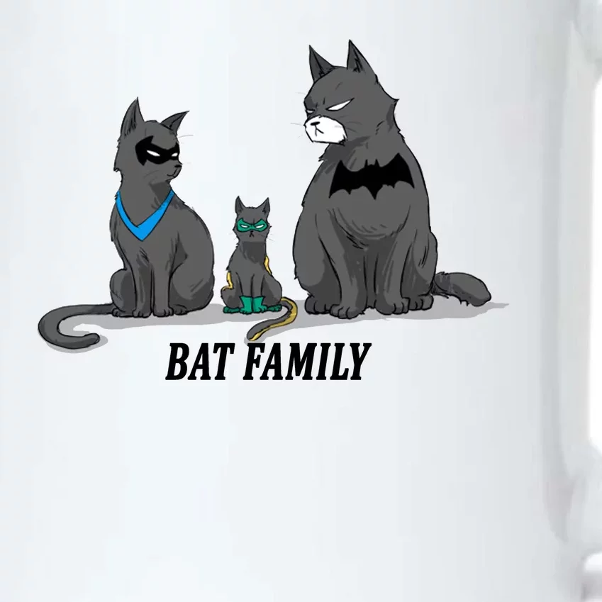 Batfamily Bat Cat Family Cartoon Spoof Black Color Changing Mug