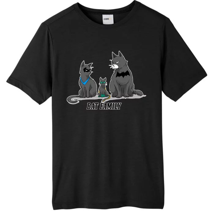 Batfamily Bat Cat Family Cartoon Spoof ChromaSoft Performance T-Shirt