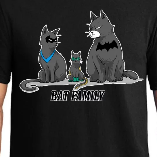 Batfamily Bat Cat Family Cartoon Spoof Pajama Set