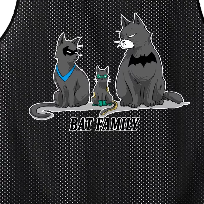 Batfamily Bat Cat Family Cartoon Spoof Mesh Reversible Basketball Jersey Tank