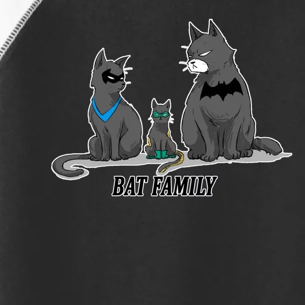 Batfamily Bat Cat Family Cartoon Spoof Toddler Fine Jersey T-Shirt