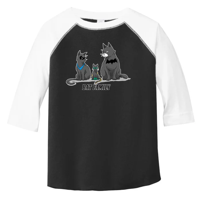 Batfamily Bat Cat Family Cartoon Spoof Toddler Fine Jersey T-Shirt