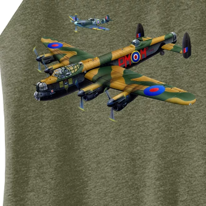 Battle of Britain Airforce War Plane Women’s Perfect Tri Rocker Tank