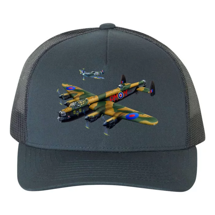 Battle of Britain Airforce War Plane Yupoong Adult 5-Panel Trucker Hat