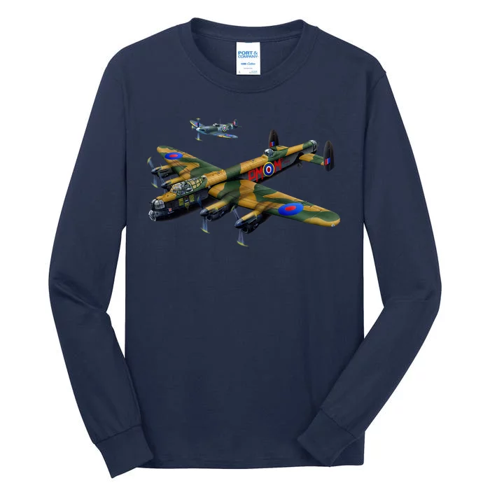 Battle of Britain Airforce War Plane Tall Long Sleeve T-Shirt