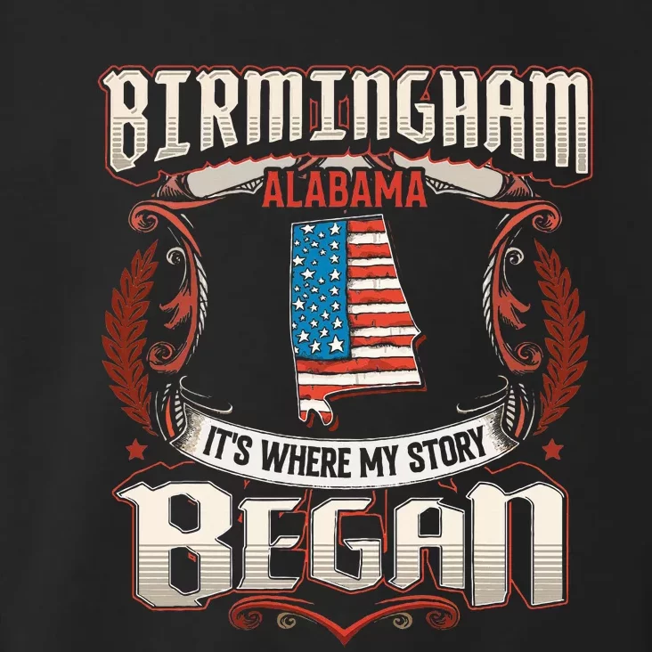 Birmingham Alabama Usa Flag 4th Of July Toddler Hoodie