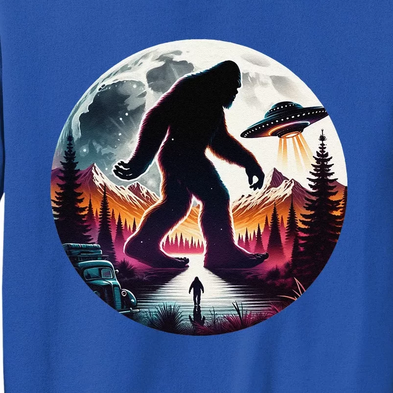 Bigfoot Alien Ufo Encounter Tall Sweatshirt