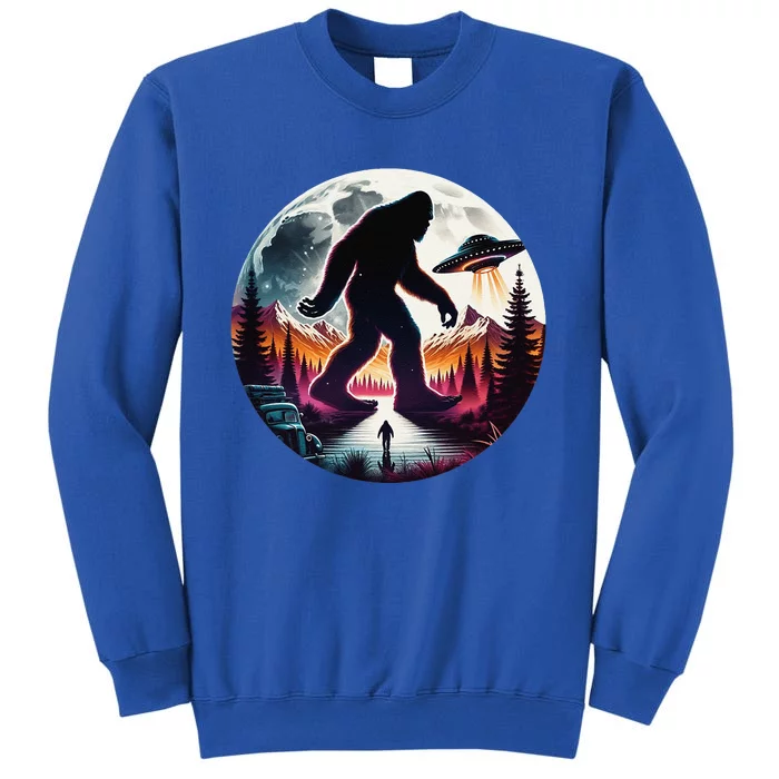 Bigfoot Alien Ufo Encounter Tall Sweatshirt