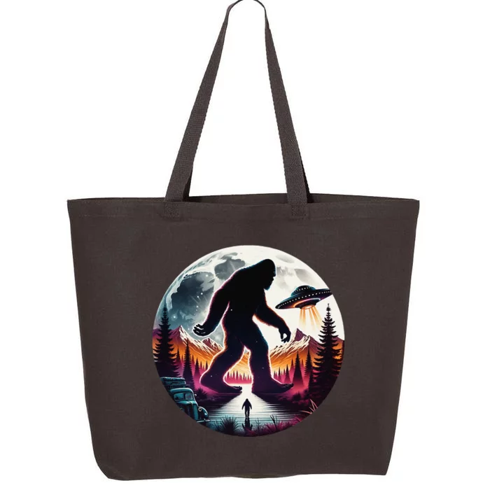 Bigfoot Alien Ufo Encounter 25L Jumbo Tote