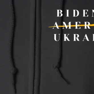 Biden's America Ukraine Biden Full Zip Hoodie