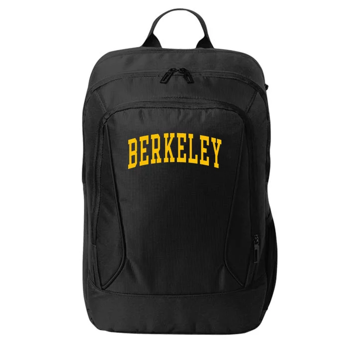 Berkeley Arched Varsity Text Yellow City Backpack