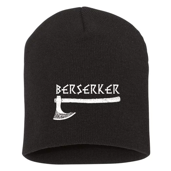 Berserker Axe Viking Warrior Short Acrylic Beanie