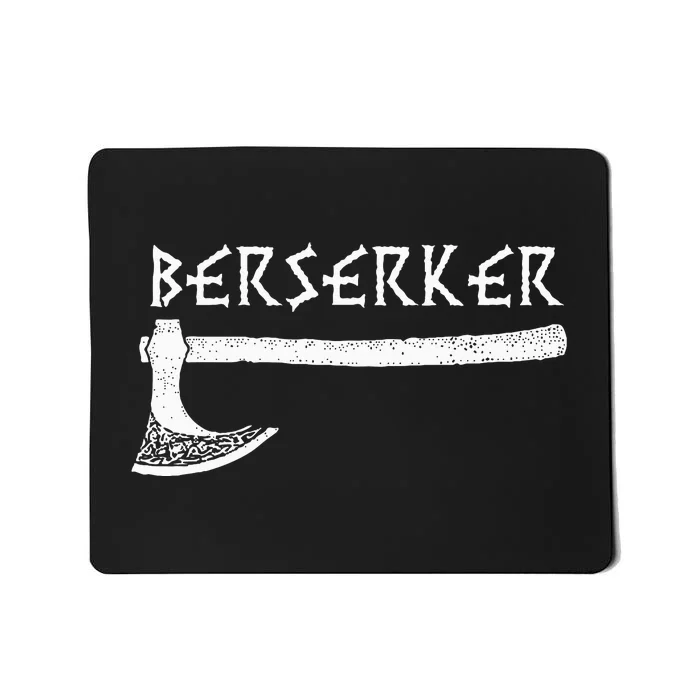 Berserker Axe Viking Warrior Mousepad