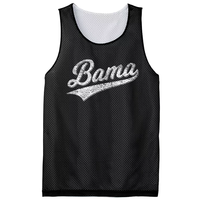 Bama Alabama Varsity Script Classic Sports Jersey Mesh Reversible Basketball Jersey Tank