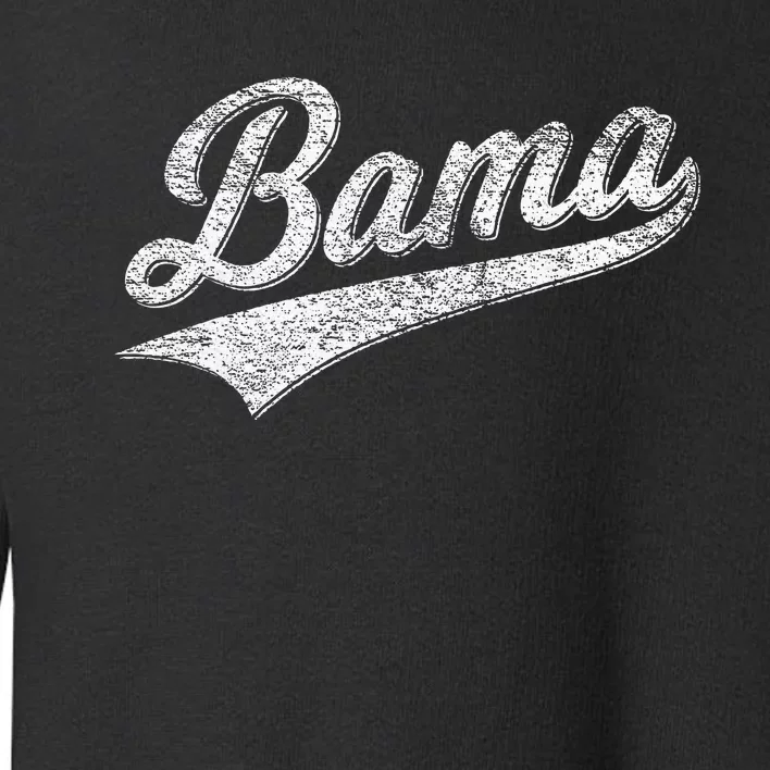 Bama Alabama Varsity Script Classic Sports Jersey Toddler Sweatshirt