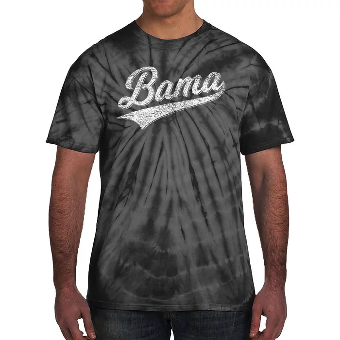 Bama Alabama Varsity Script Classic Sports Jersey Tie-Dye T-Shirt