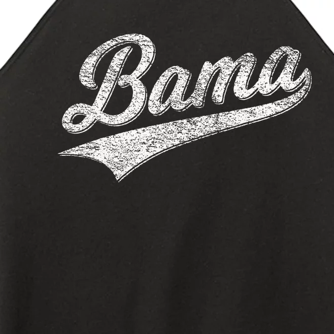 Bama Alabama Varsity Script Classic Sports Jersey Women’s Perfect Tri Rocker Tank