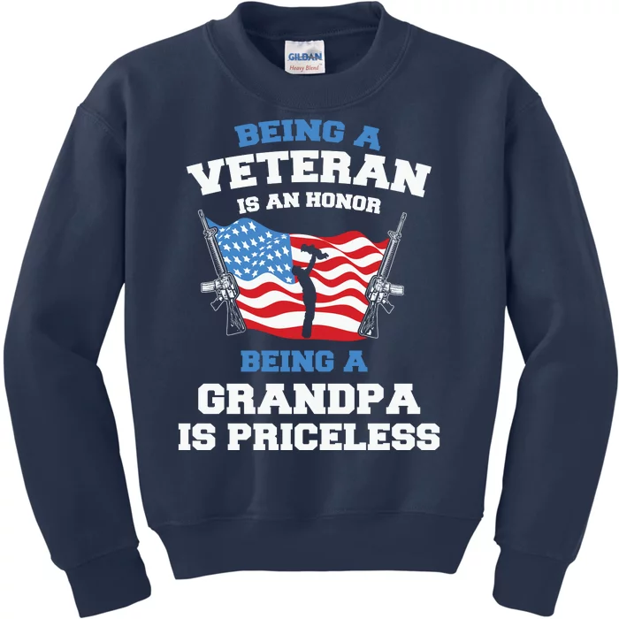 Being A Veteran Is An Honor Veteran Day US Army Kids Sweatshirt