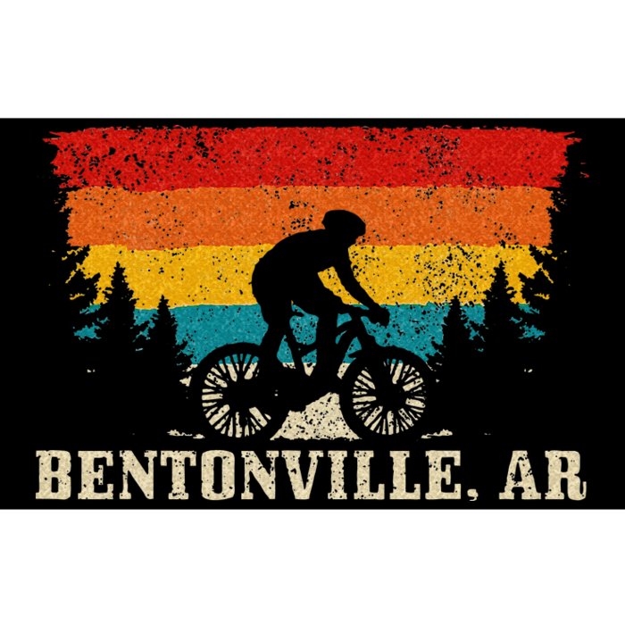 Bentonville Arkansas Vintage Mountain Bike Cycling Bumper Sticker