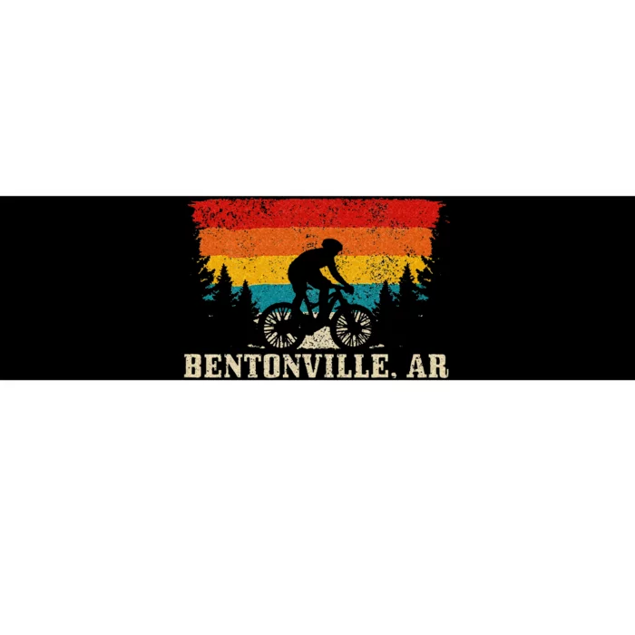 Bentonville Arkansas Vintage Mountain Bike Cycling Bumper Sticker