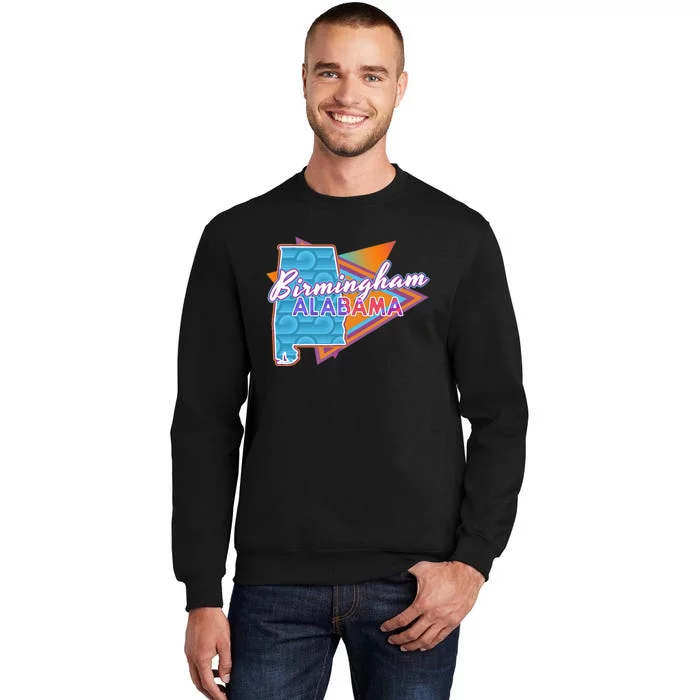 Birmingham Alabama Vintage Retro Throwback Tall Sweatshirt