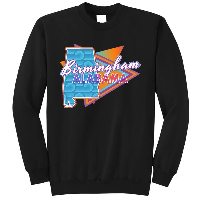 Birmingham Alabama Vintage Retro Throwback Tall Sweatshirt