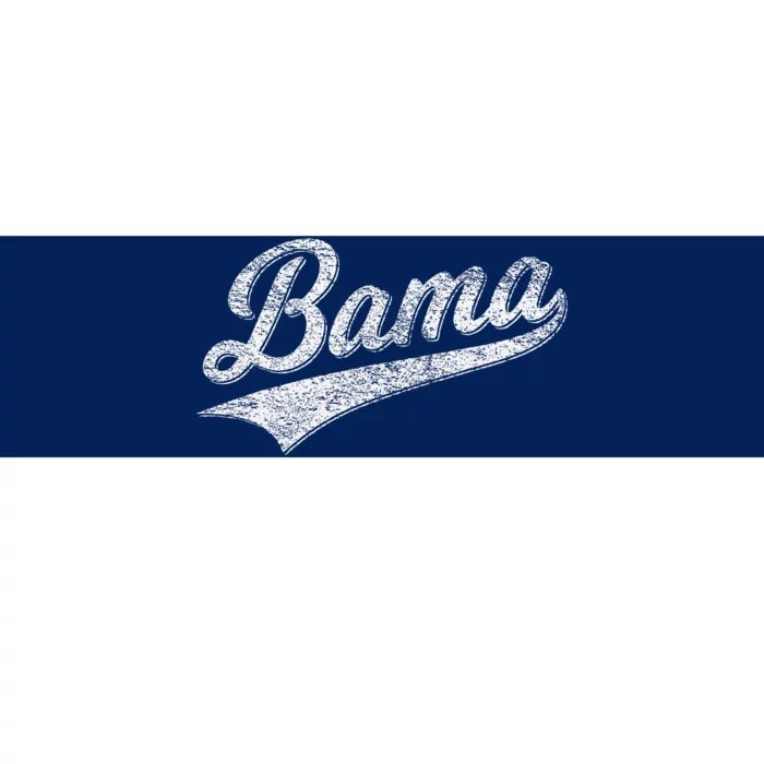 Bama Alabama Varsity Script Classic Sports Jersey Style Bumper Sticker