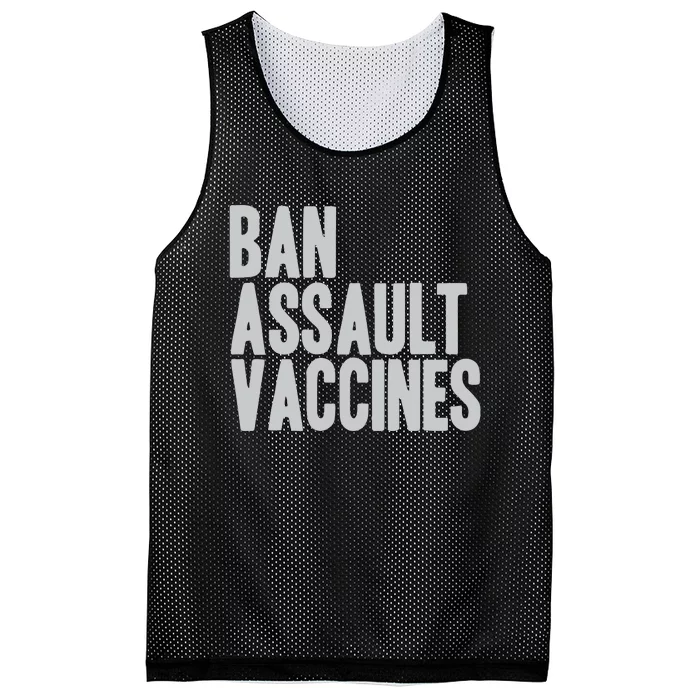 Ban Assault Vaccines Mesh Reversible Basketball Jersey Tank