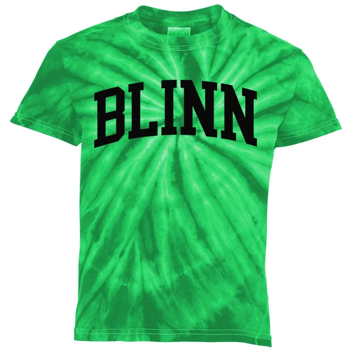 Blinn Arch Vintage Retro College Athletic Sports Kids Tie-Dye T-Shirt