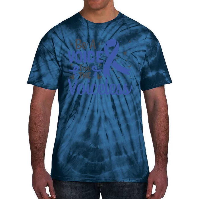 Be A Voice For The Voiceless Child Abuse Awareness National Tie-Dye T-Shirt