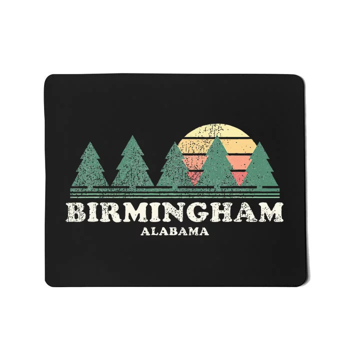 Birmingham Al Vintage Throwback Retro 70s Design Mousepad