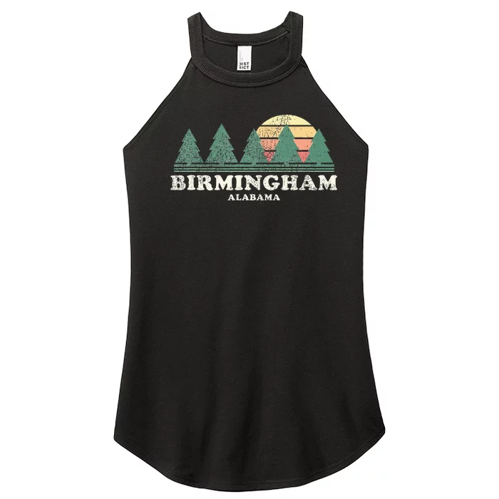 Birmingham Al Vintage Throwback Retro 70s Design Women’s Perfect Tri Rocker Tank