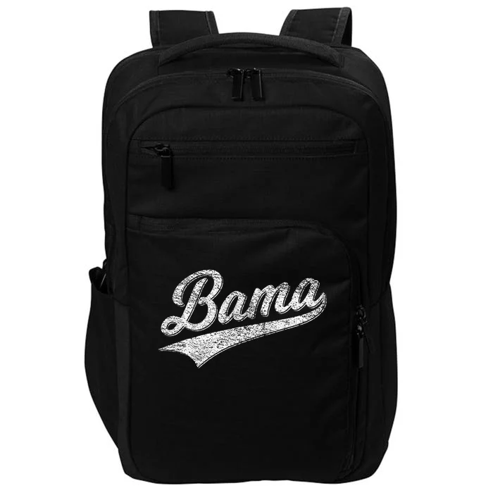 Bama Alabama Varsity Script Classic Sports Jersey Style Impact Tech Backpack