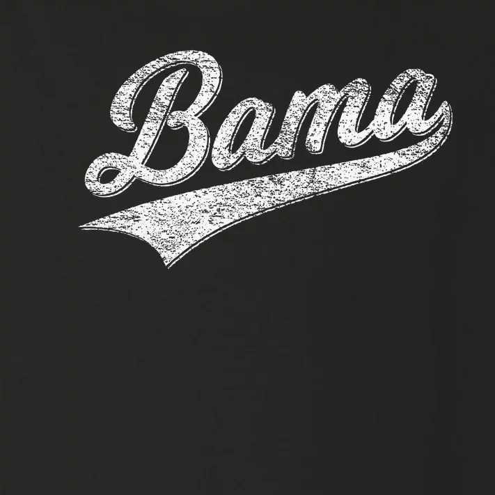 Bama Alabama Varsity Script Classic Sports Jersey Style Toddler Long Sleeve Shirt