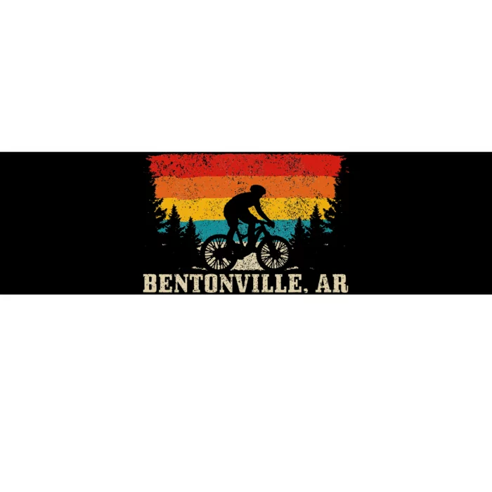 Bentonville Arkansas Vintage Mountain Bike Cycling Bumper Sticker