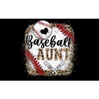 Baseball Auntie Vintage Leopard Baseball Pride Bumper Sticker